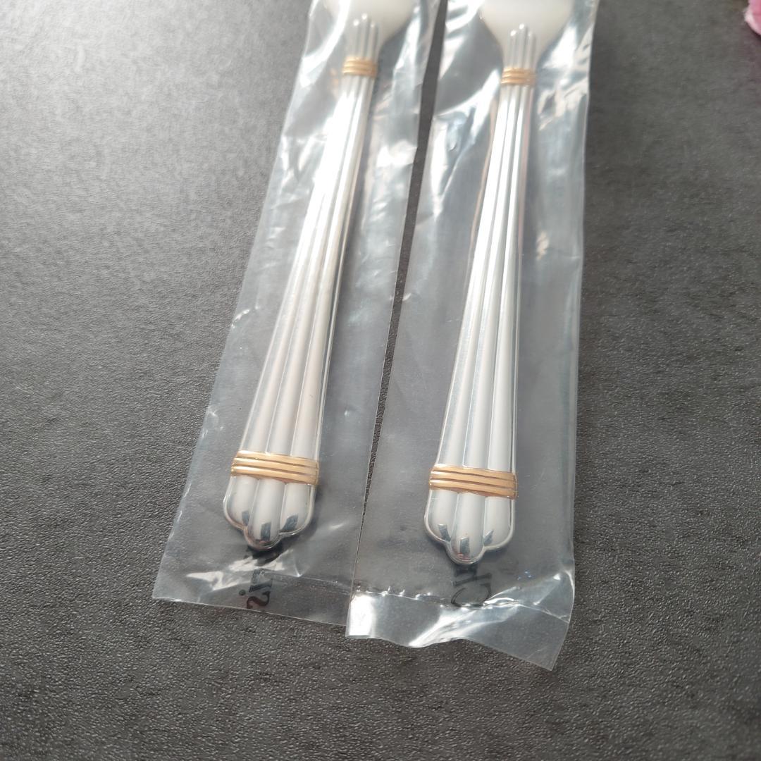 希少 クリストフル アリアゴールドリング スタンダードフォーク 未開封 2点