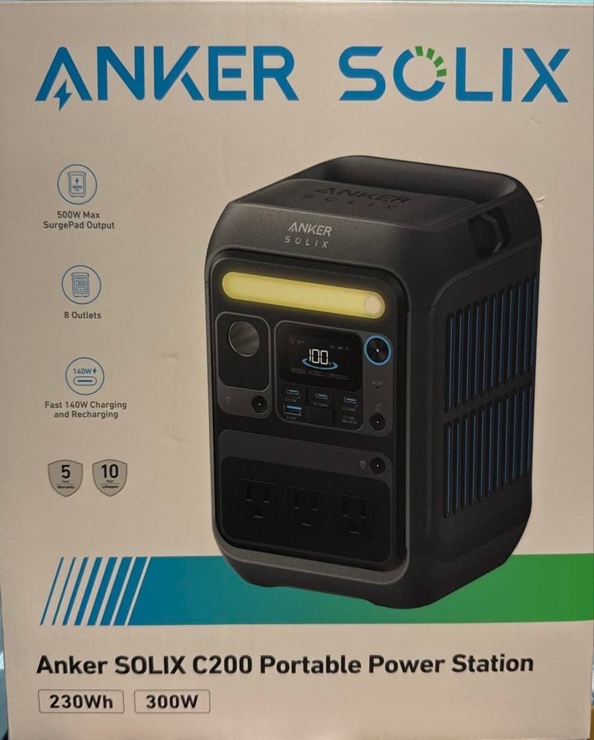 発電機・ポータブル電源 Anker Solix C200 Portable Power Station