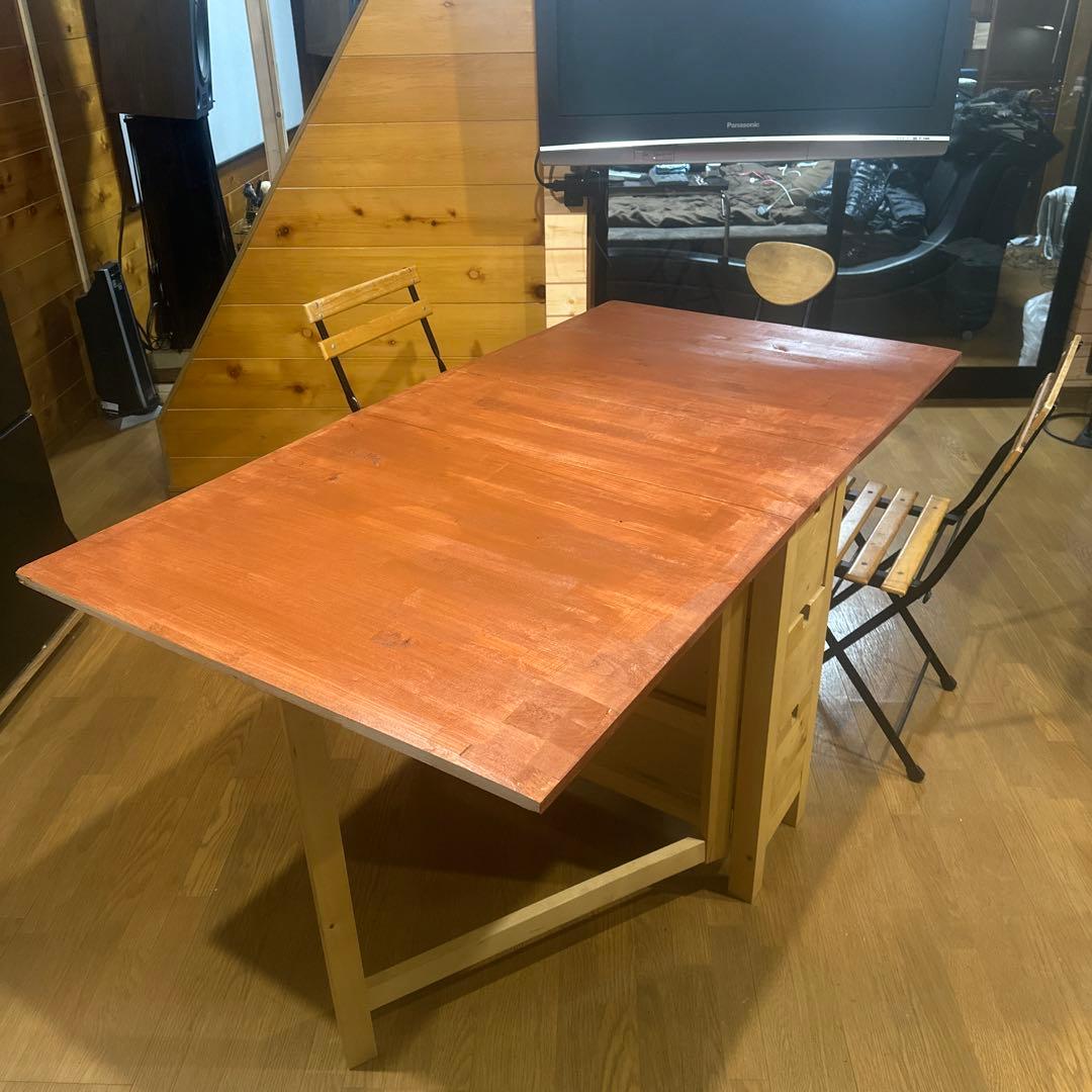 DLK157 イケア ノールデン ゲートレッグテーブル バタフライテーブル