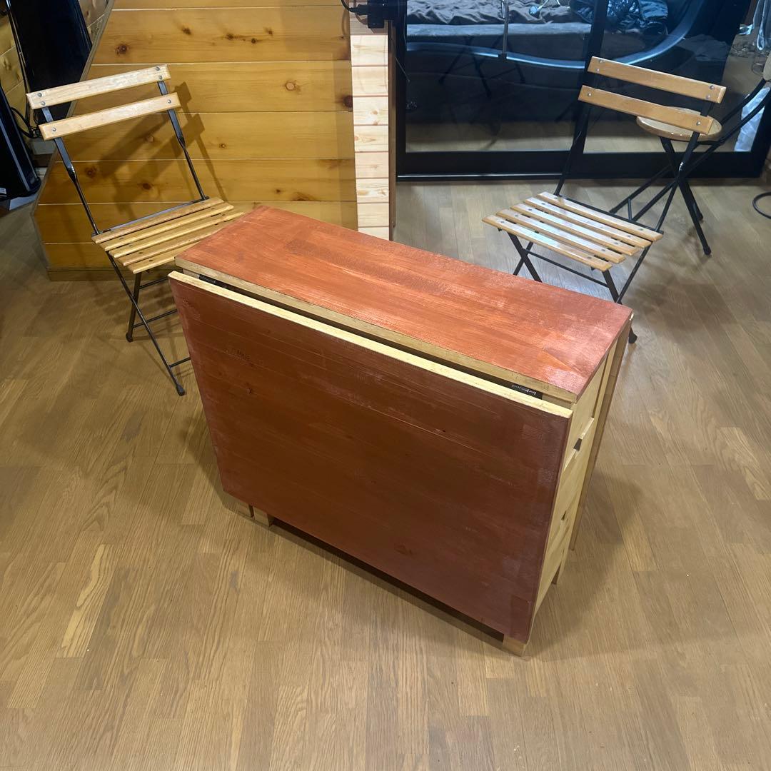 DLK157 イケア ノールデン ゲートレッグテーブル バタフライテーブル