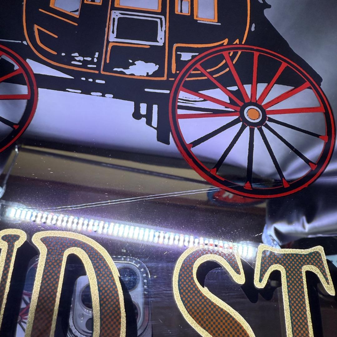 ◉※後右1007 ビンテージ パブミラー The WELLS FARGO社