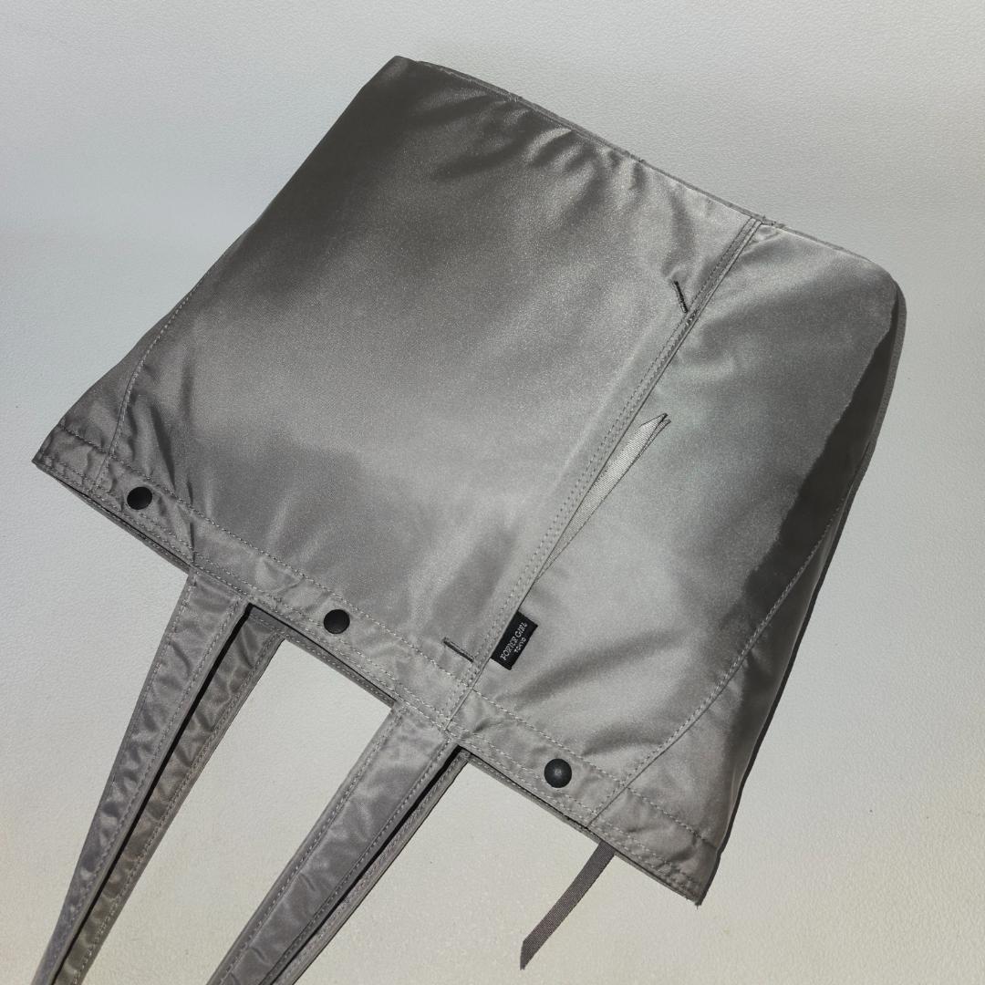 PORTER＿ SHELL TOTE(L)＿ポーターシェルトートカーキグレー