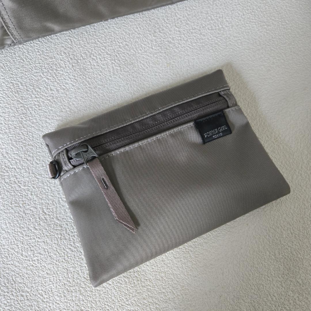 PORTER＿ SHELL TOTE(L)＿ポーターシェルトートカーキグレー