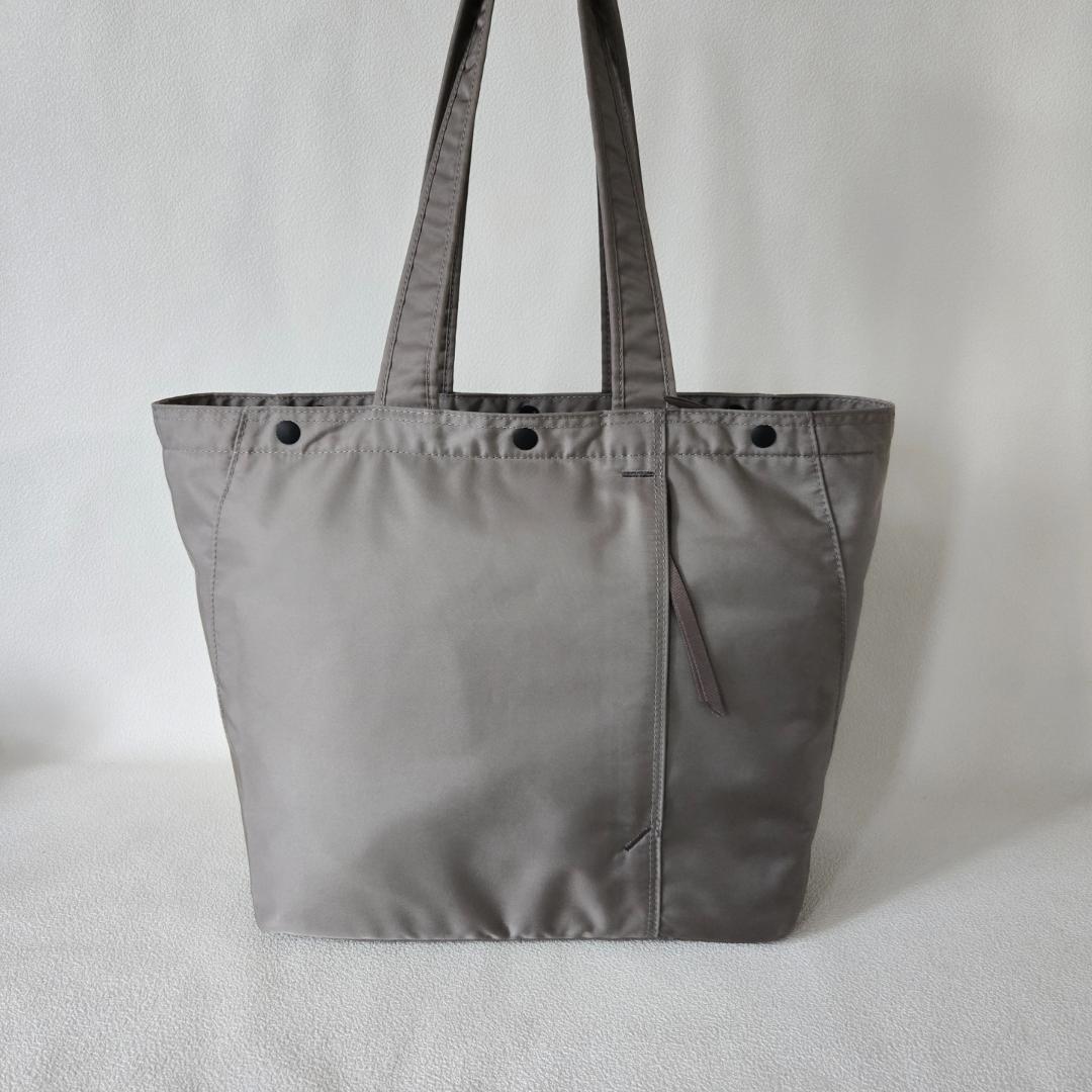 PORTER＿ SHELL TOTE(L)＿ポーターシェルトートカーキグレー