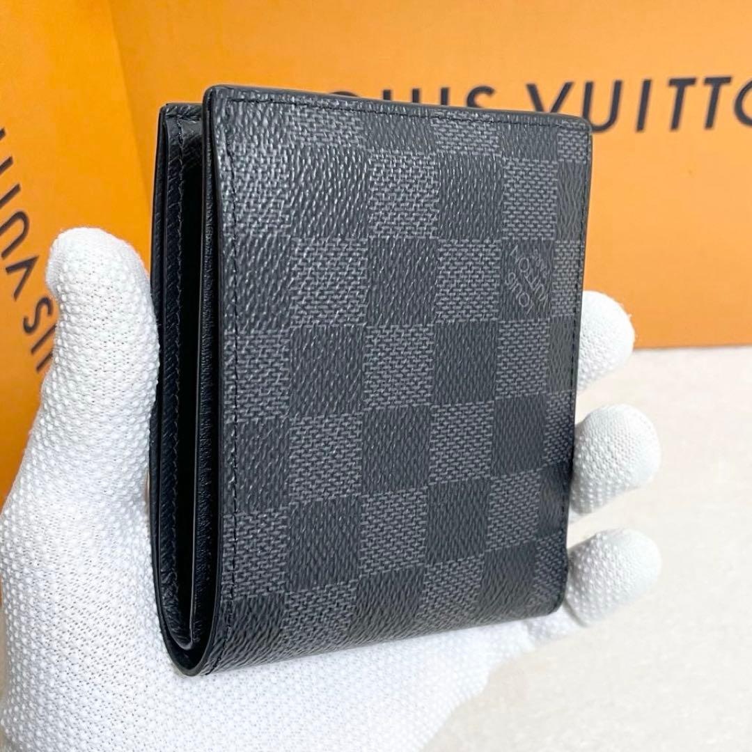 ルイヴィトン ダミエ　グラフィット　ポルトフォイユ マルコNM 二つ折り財布