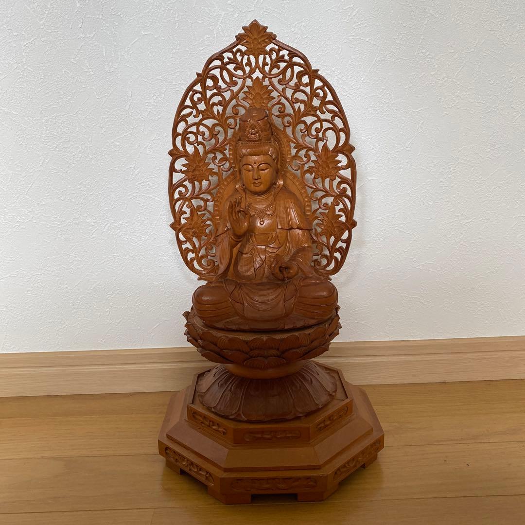 仏教美術 木彫 観音菩薩像 仏像