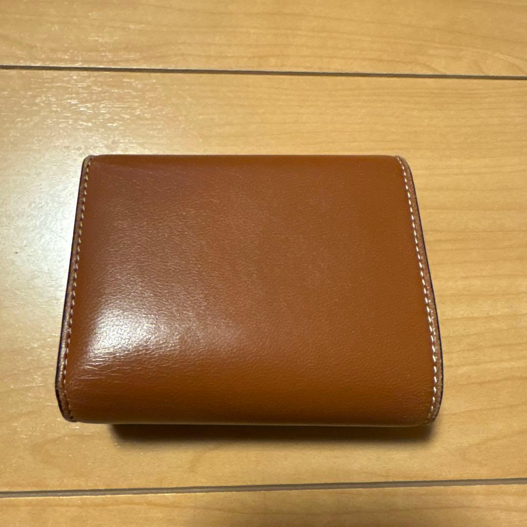 CELINE 三つ折り財布 ブラウン ゴールド装飾