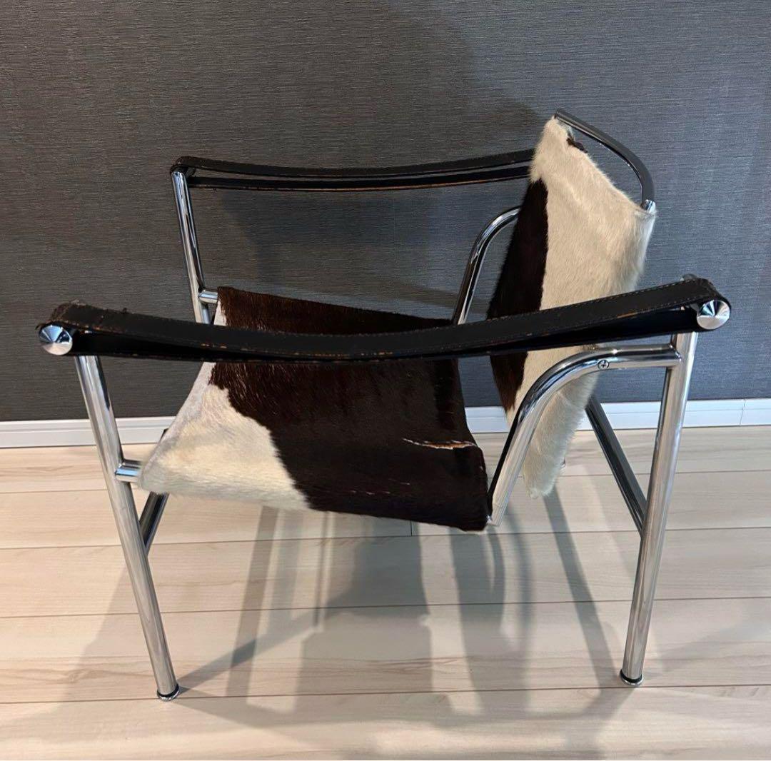 ル・コルビジェ　LC1　スリングチェア　椅子　ハラコ　レザー　リプロダクト　刻印