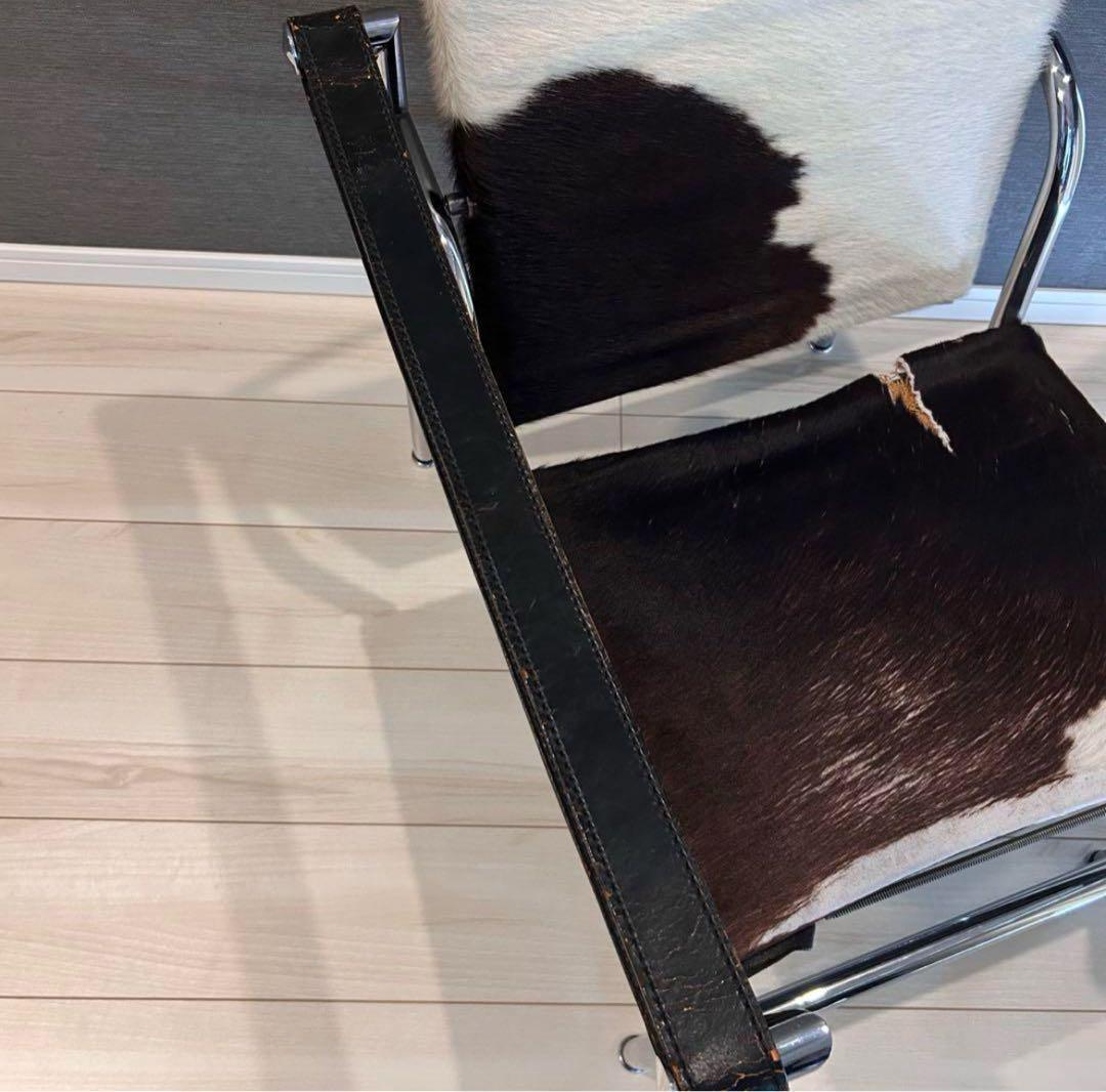 ル・コルビジェ　LC1　スリングチェア　椅子　ハラコ　レザー　リプロダクト　刻印