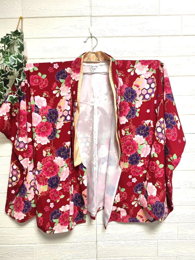 キッズ袴　袴着物　卒服　160 アリサナ　ブランド　赤