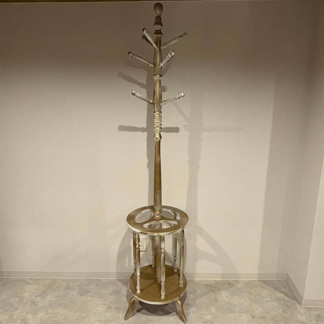 傘立て付きポールスタンド　白金　ポールハンガー