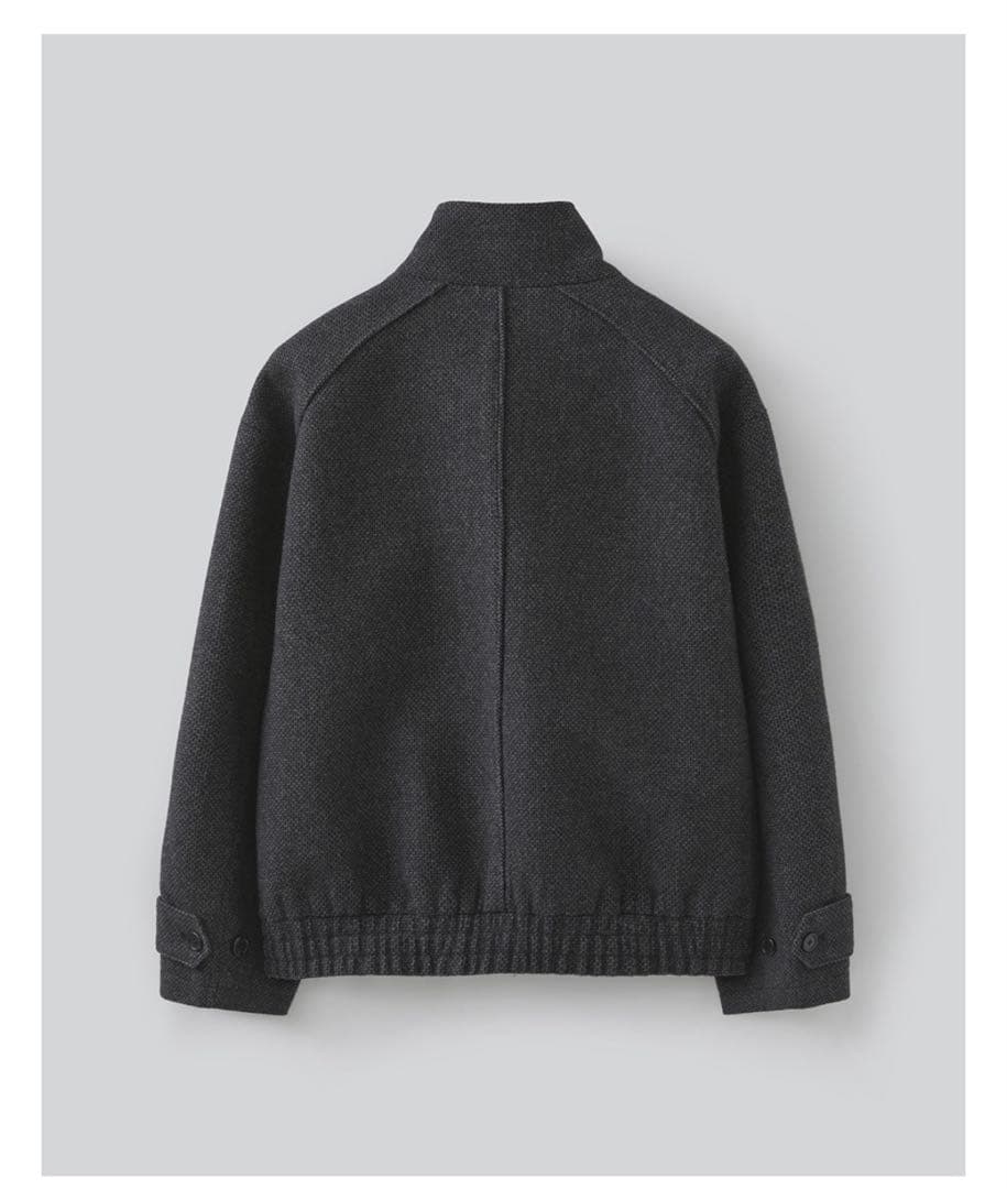 【FABREGAT】Tweed Wool High-Neck Blouson