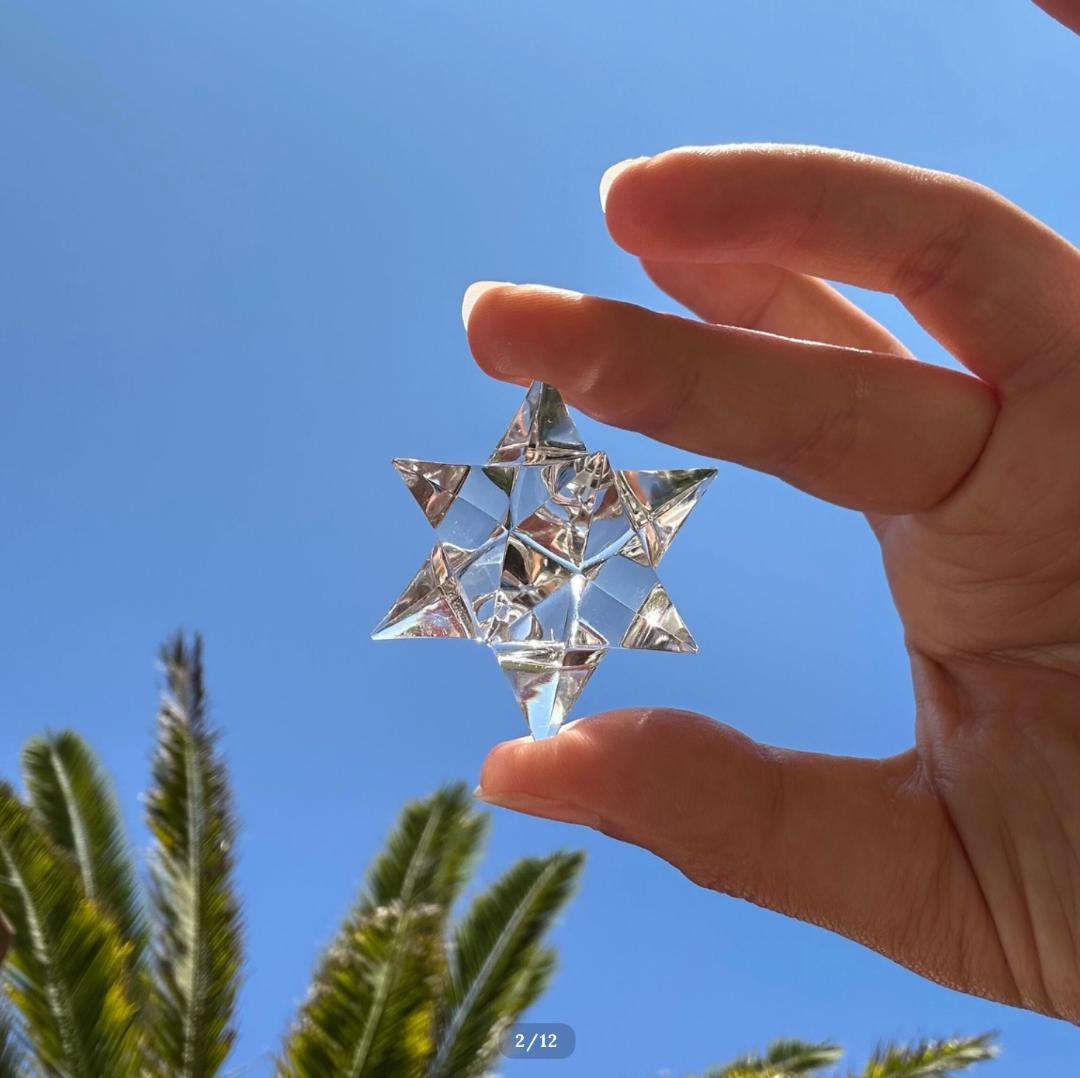 ガネーシュヒマール産【水晶】アステロイド マカバ スター C 最高品質