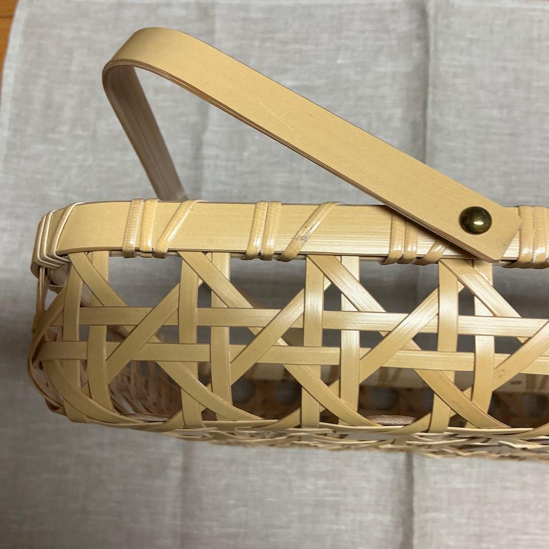 上野亜衣さん　真竹かご　35x29