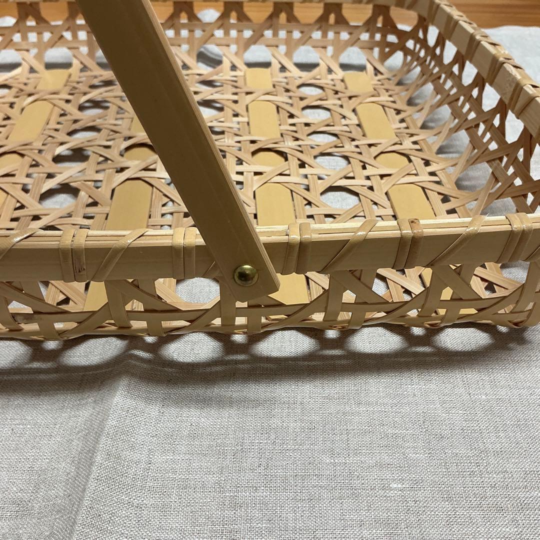 上野亜衣さん　真竹かご　35x29