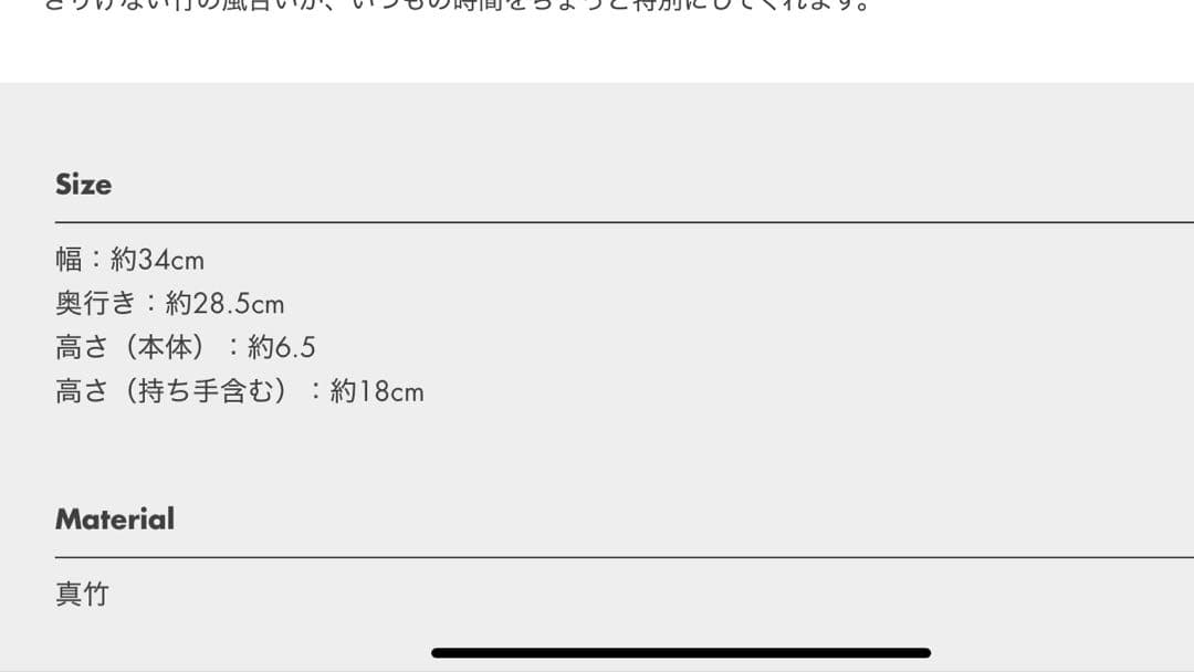 上野亜衣さん　真竹かご　35x29