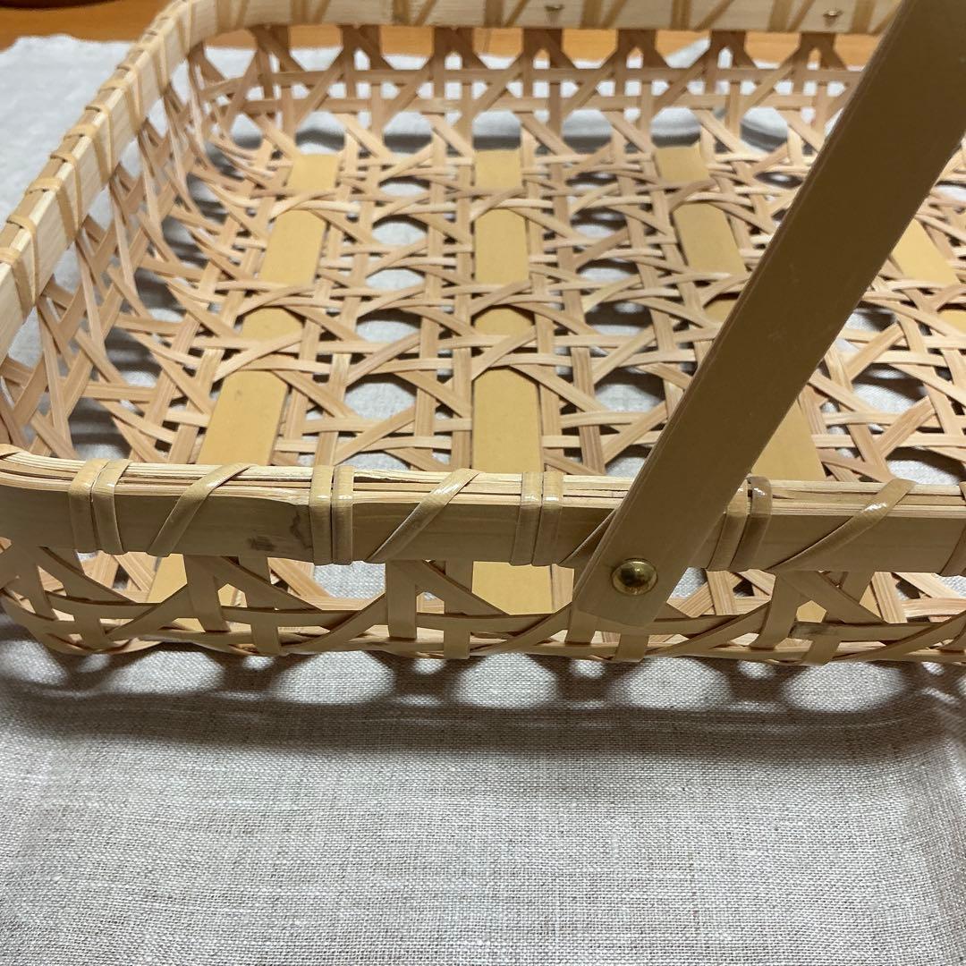 上野亜衣さん　真竹かご　35x29