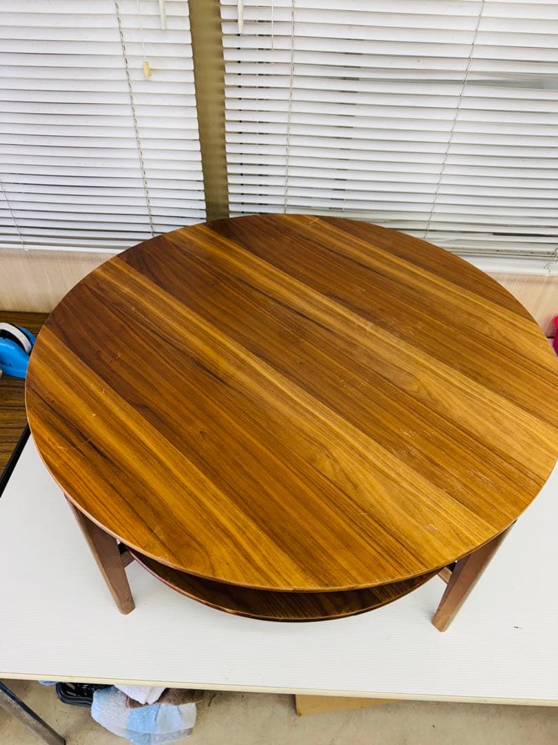 NITORI ニトリ 丸い テーブル インテリア 座卓 ちゃぶ台 80cm 食卓