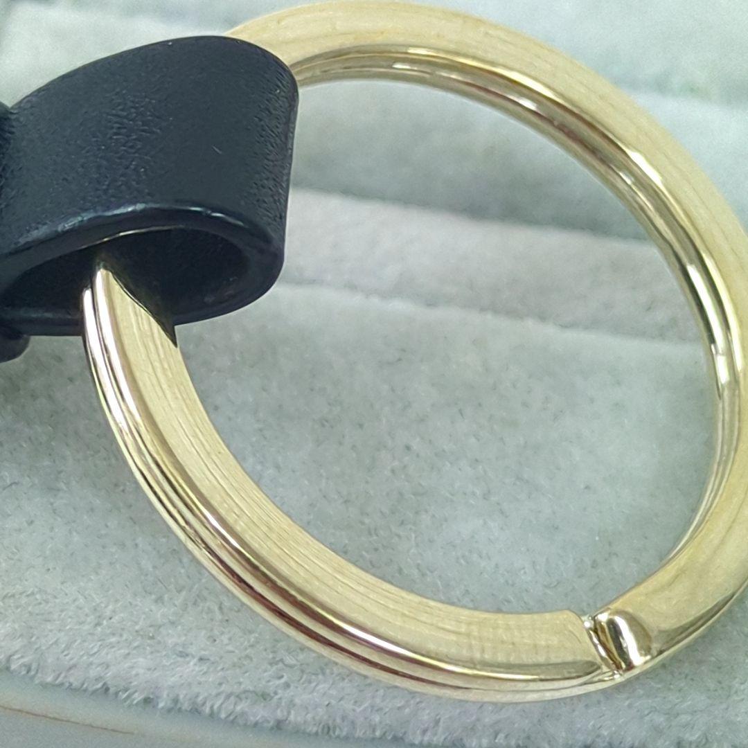 BVLGARI ブルガリ キーリング キーホルダー レザー　イタリア製