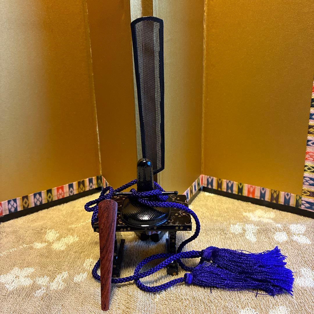 お内裏様雛人形小道具　冠、笏　大きめBTC②