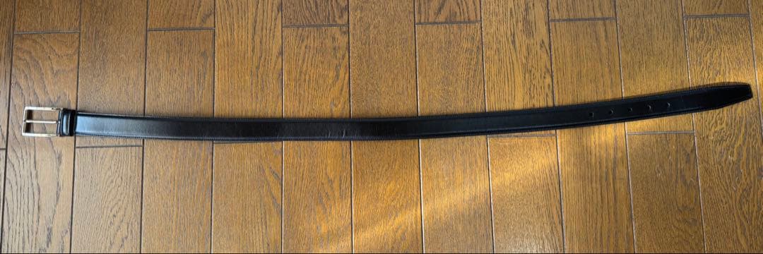 【未使用品】 PRADA メンズ レザーベルト ブラック サイズ80