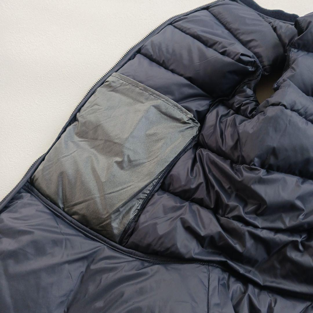 SONO ソーノ ダウンベスト ペプラム ネイビー サイズ1 ヘム