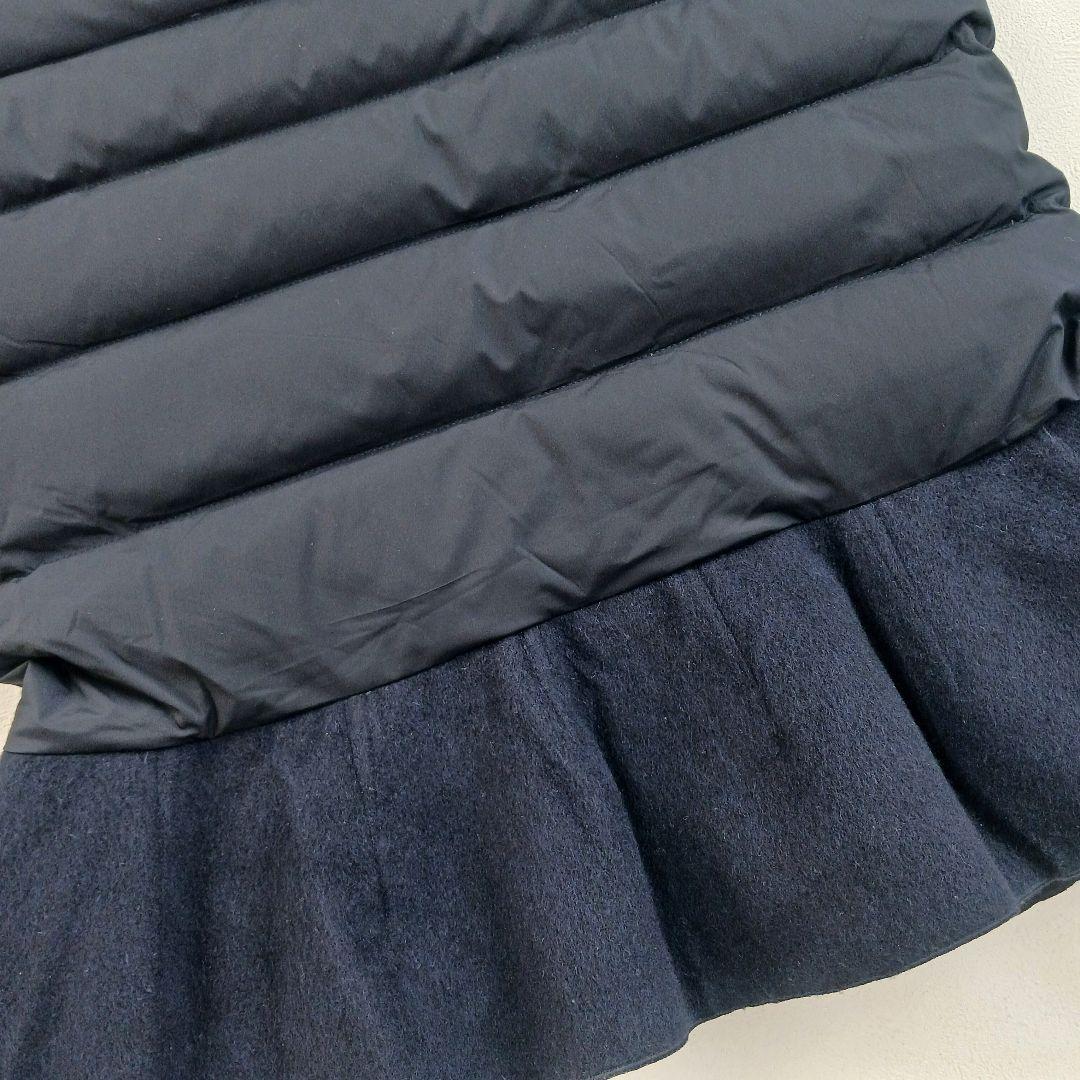 SONO ソーノ ダウンベスト ペプラム ネイビー サイズ1 ヘム