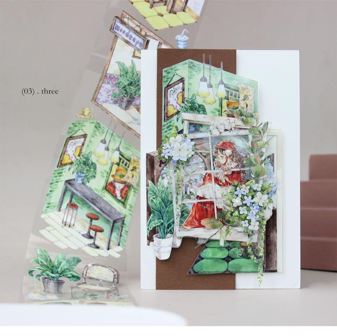 海外マスキングテープ巻売り 回忆小屋 人物マスキングテープ493