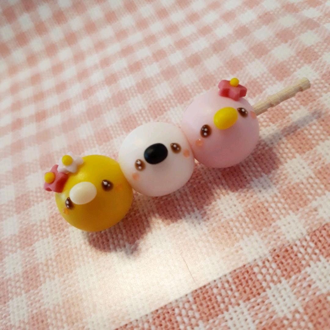 三色団子♡仲良し鳥さん