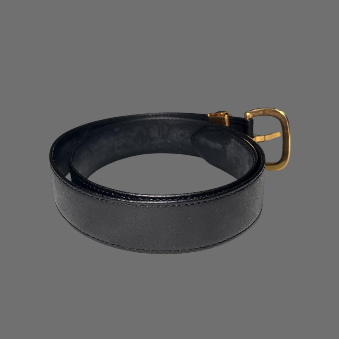 小物 Christian Dior Black leather belt