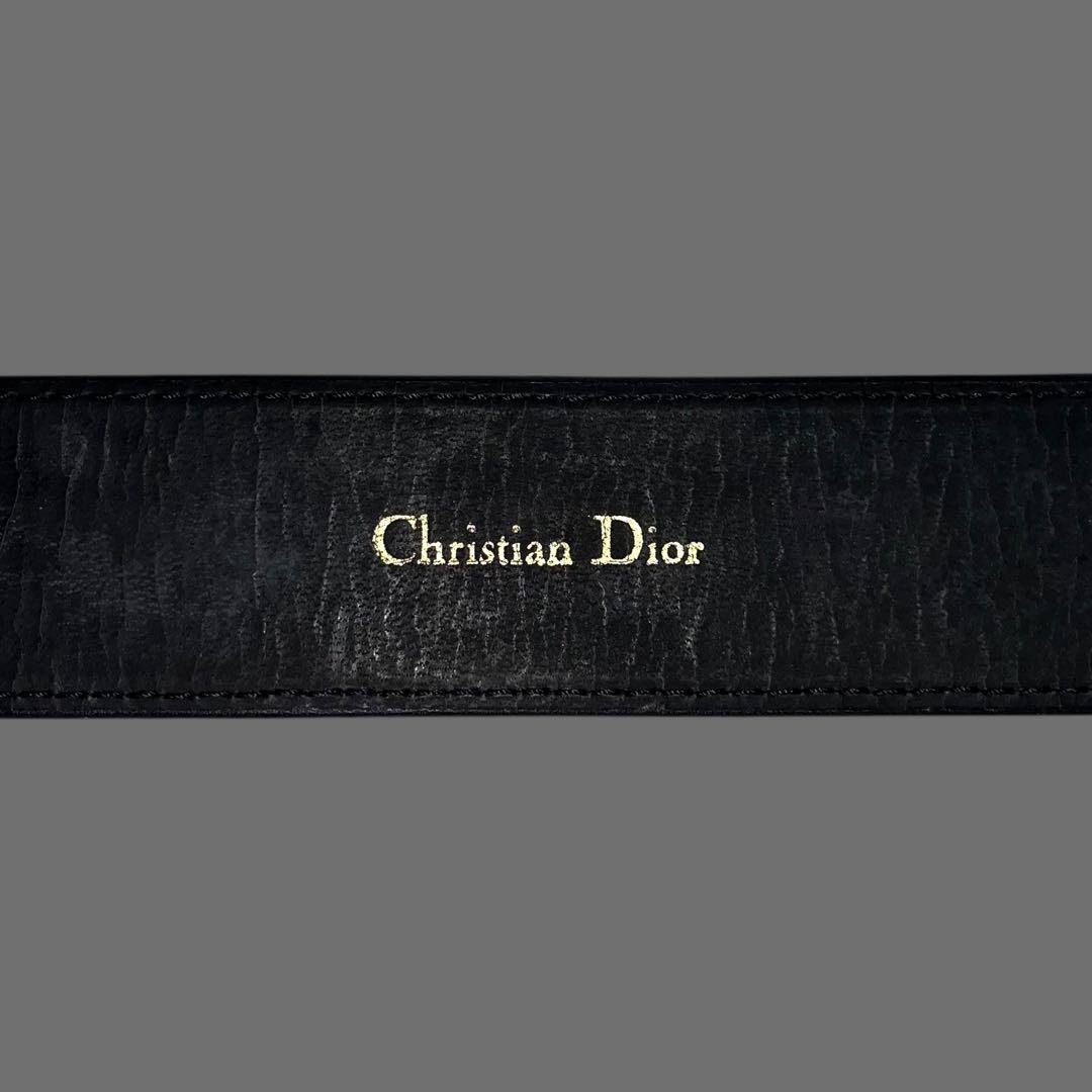 小物 Christian Dior Black leather belt