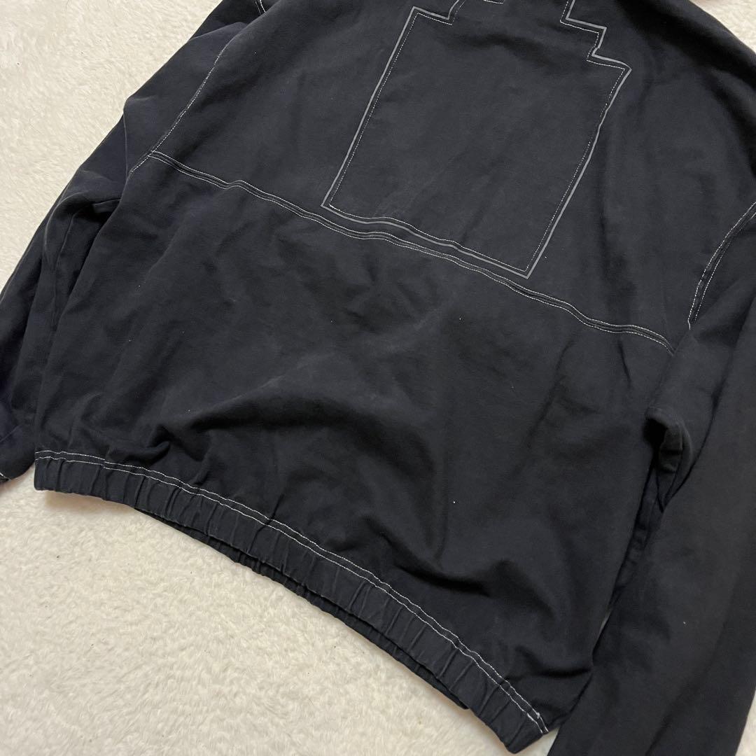 C.E OVERDYE LIGHT PULLOVER黒パーカー Cav Empt