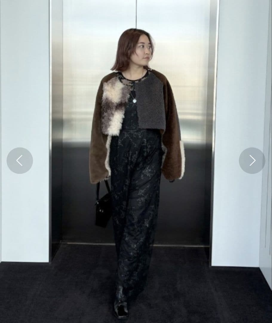 Ameri　SPANGLE LACE ROMPERS