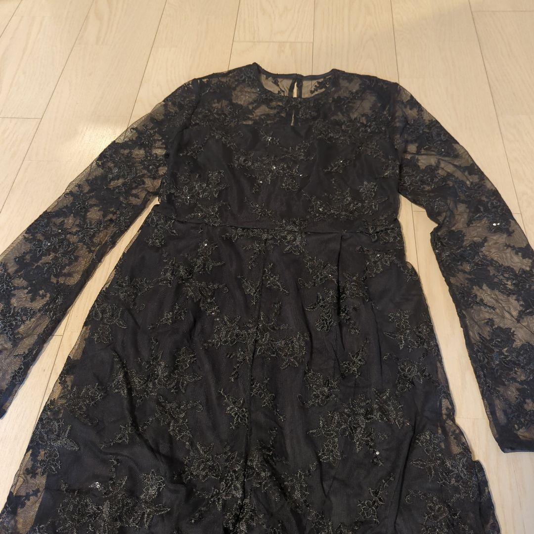 Ameri　SPANGLE LACE ROMPERS