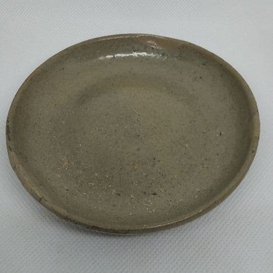 【お値下げ】骨董 無地唐津 平盃(向付)欠け有り