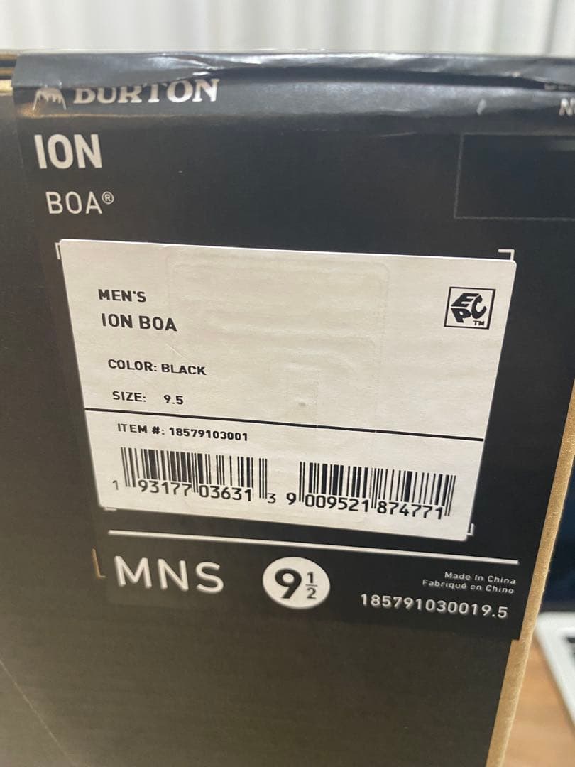 スノーボード BURTON ION BOA Black 27.5