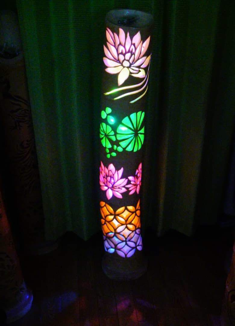 竹灯り　彩シリーズ　〜蓮の池〜　竹灯籠　極太孟宗竹