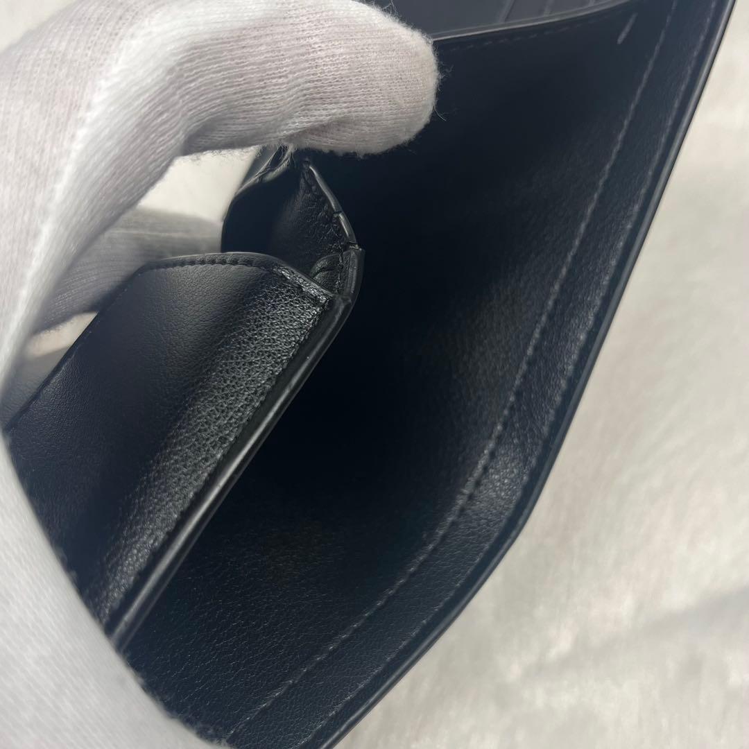 【超美品】COACH ブラック 二つ折り財布