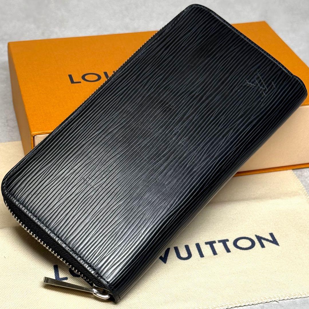 超美品 定価13万 ルイヴィトン エピ ノワール ジッピーウォレット 長財布