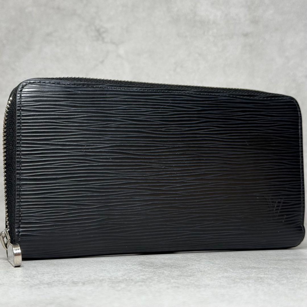 超美品 定価13万 ルイヴィトン エピ ノワール ジッピーウォレット 長財布