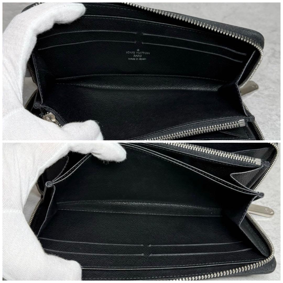 超美品 定価13万 ルイヴィトン エピ ノワール ジッピーウォレット 長財布