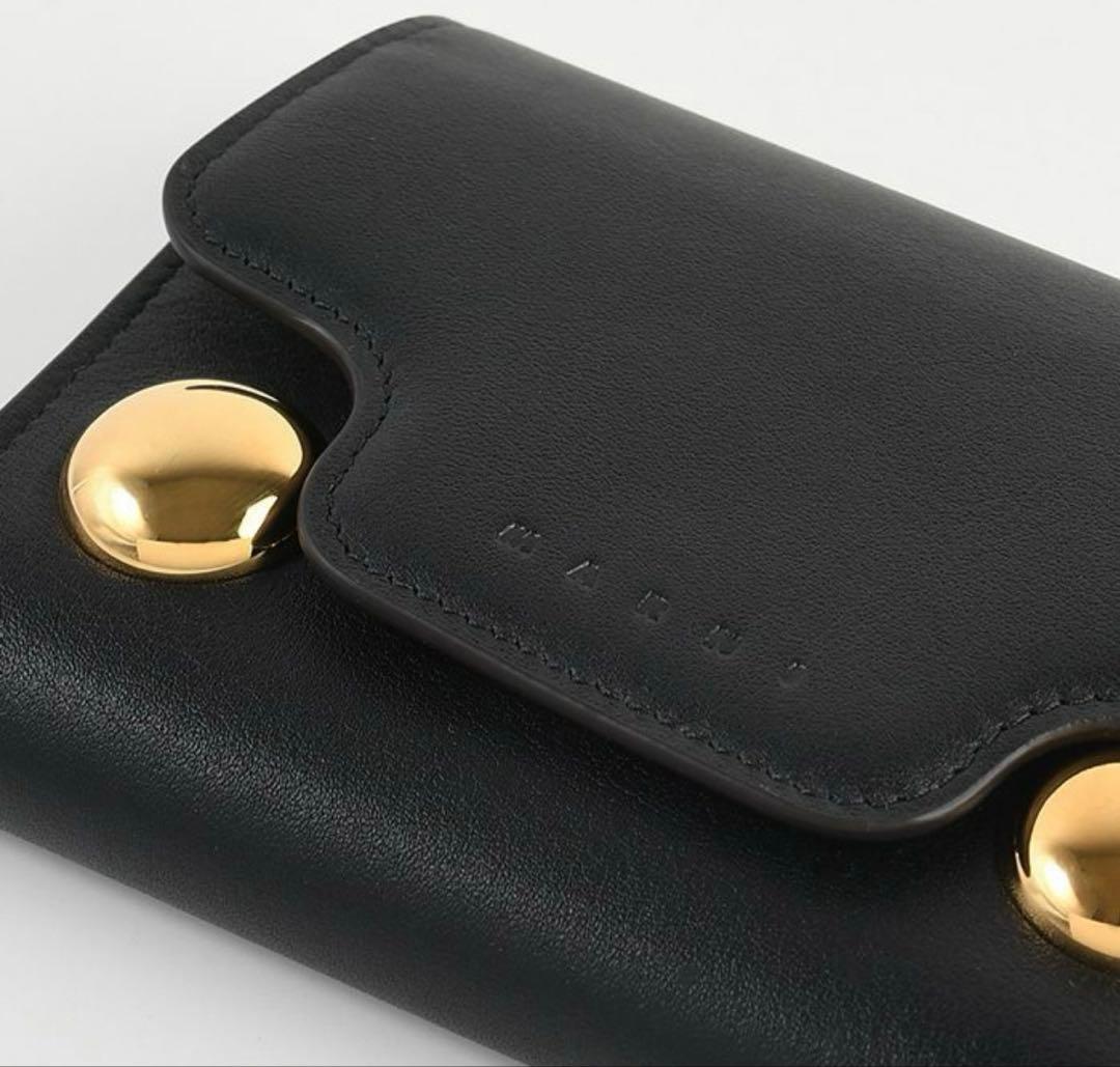 MARNI 三つ折り財布 ブラック
