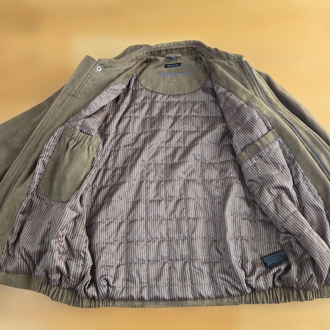 希少 claiborne クレイボーン スエードブルゾン ブラウン Mサイズ