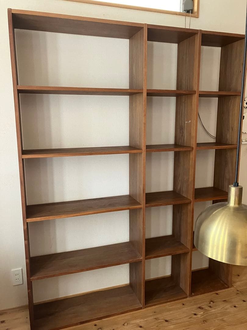 無印良品　スタッキングシェルフ　ウォールナット