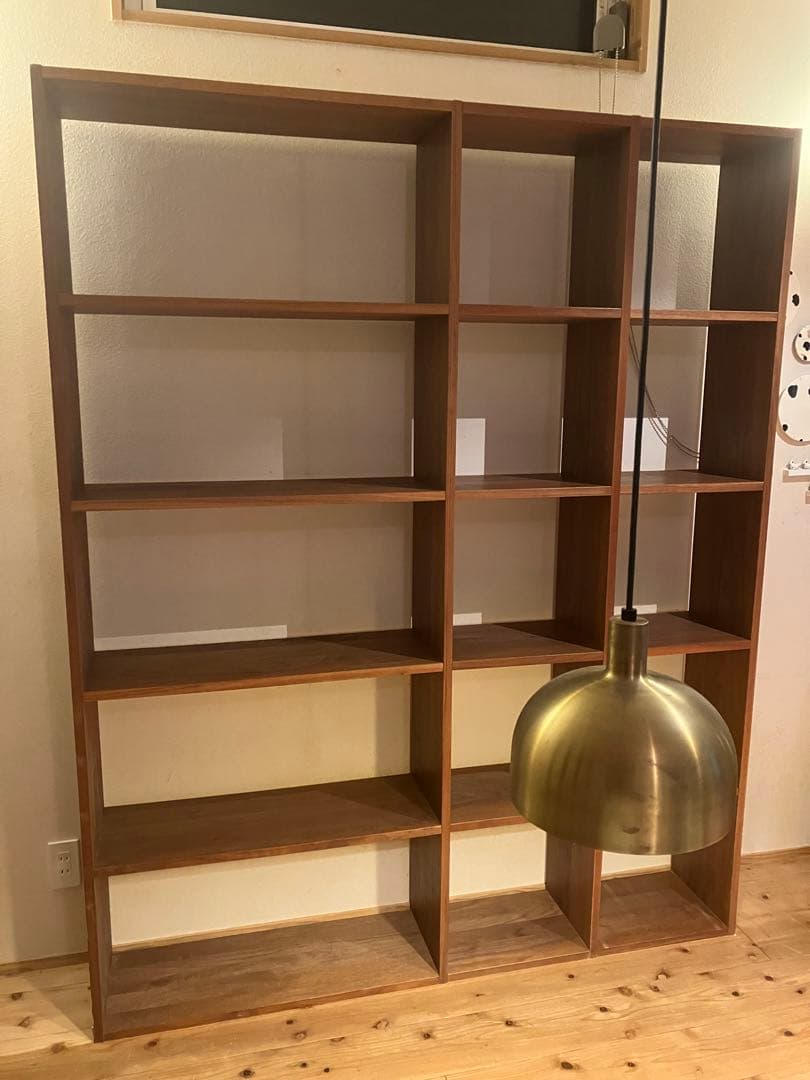 無印良品　スタッキングシェルフ　ウォールナット