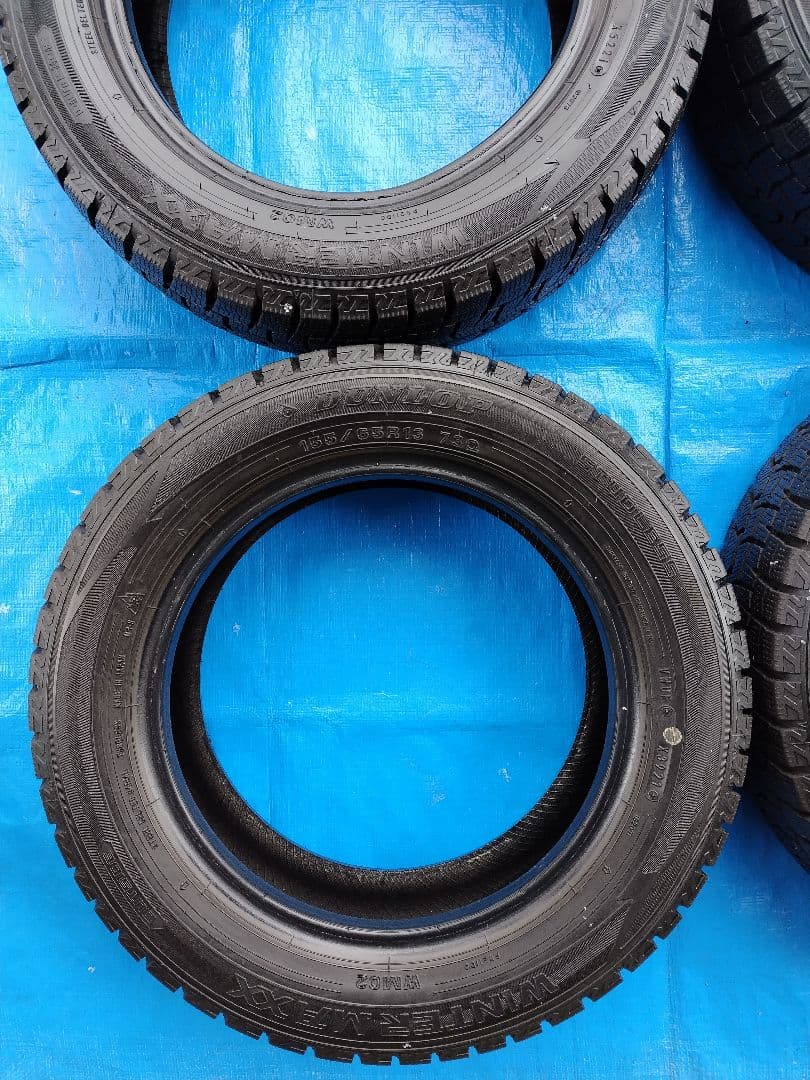 155/65R13、ダンロップ・WINTERMAXX・WM02、4本、送料込み