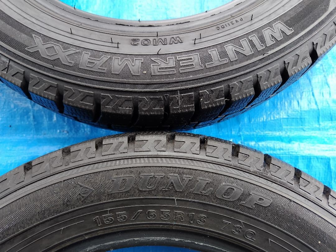 155/65R13、ダンロップ・WINTERMAXX・WM02、4本、送料込み