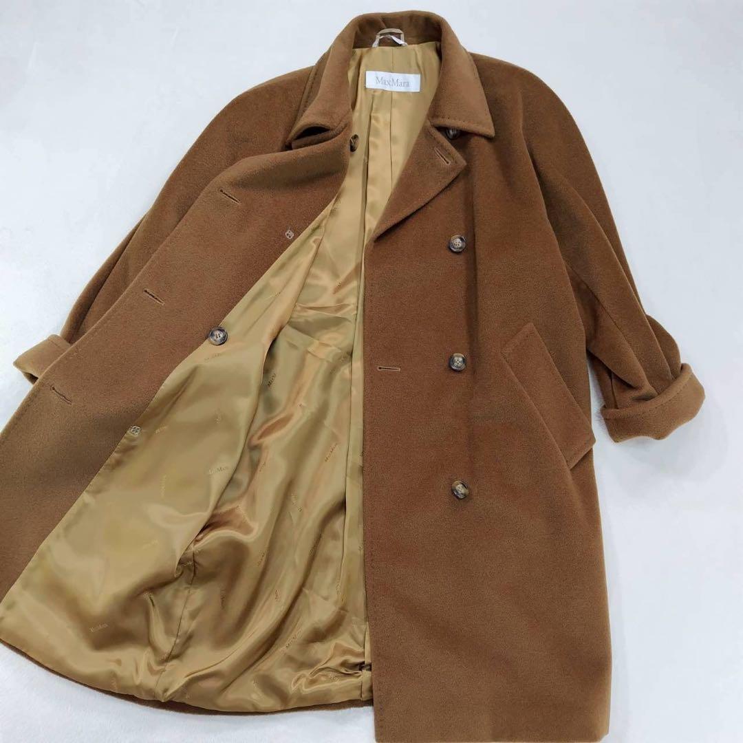Max Mara マックスマーラ カシミア コート 高級 白タグ キャメル