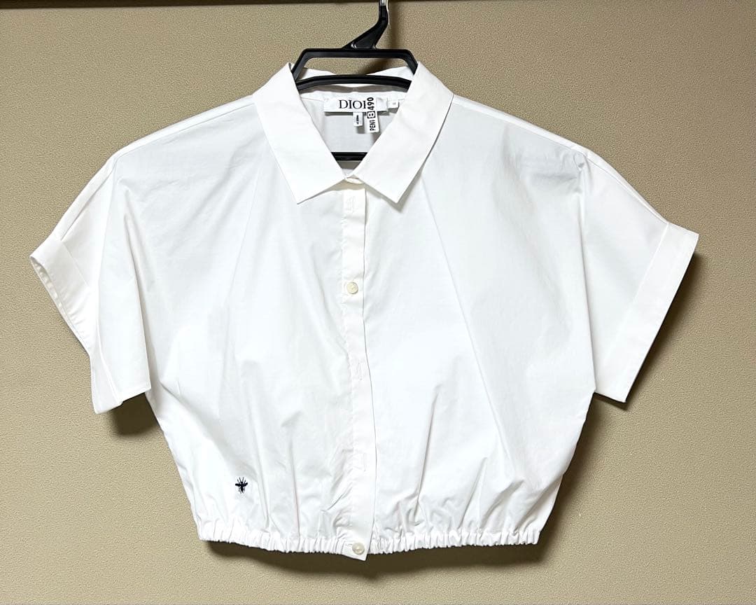 Satomi　Dior 白　クロップドシャツ　キッズ13