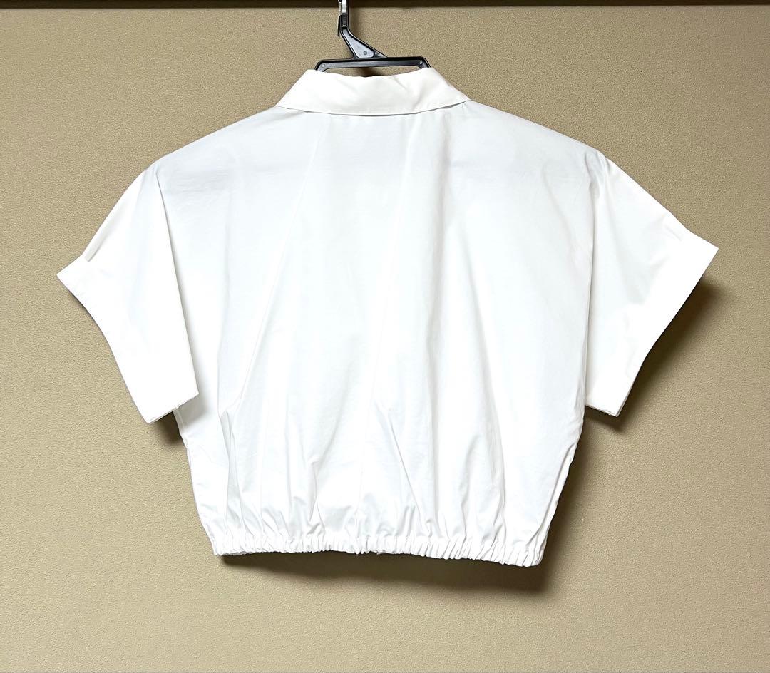 Satomi　Dior 白　クロップドシャツ　キッズ13